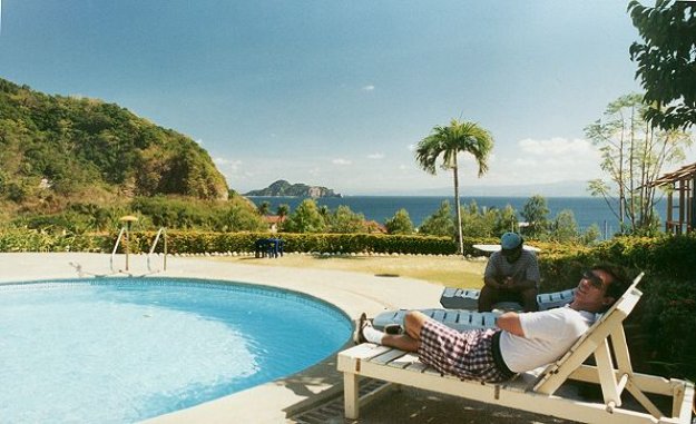 View from Corregidor Inn swimming pool