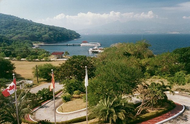 View of Engineering Dock from Corregidor Inn driveway