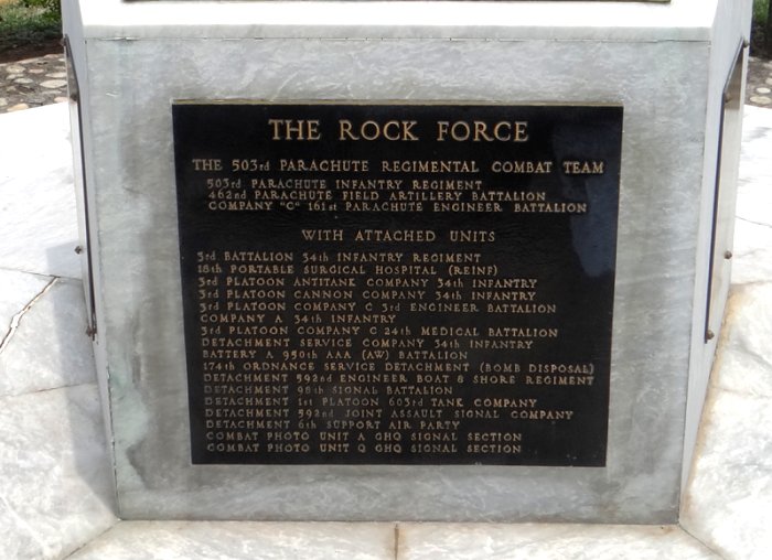 Rockforce Marker plaque