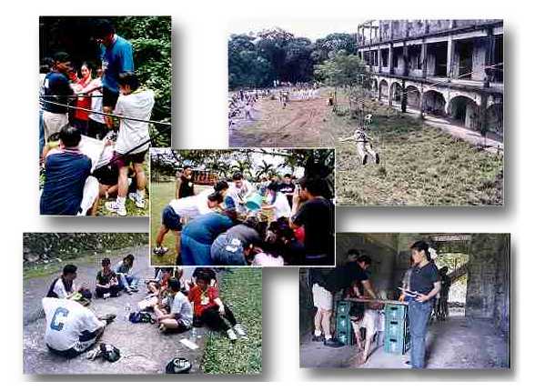 Team Building games collage