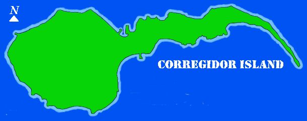 Corregidor Island outline